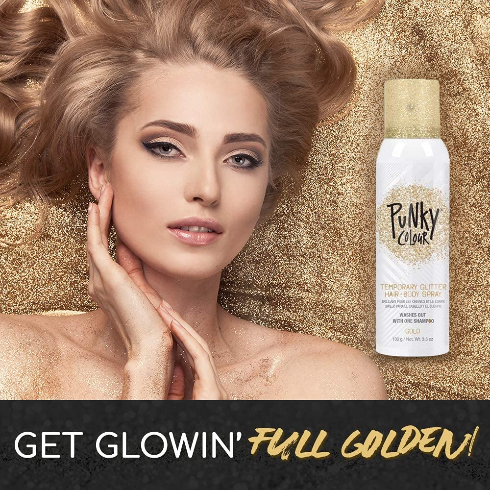 jerome russell Build Temporary Hair Color Spray Gold 3.5 Ounce