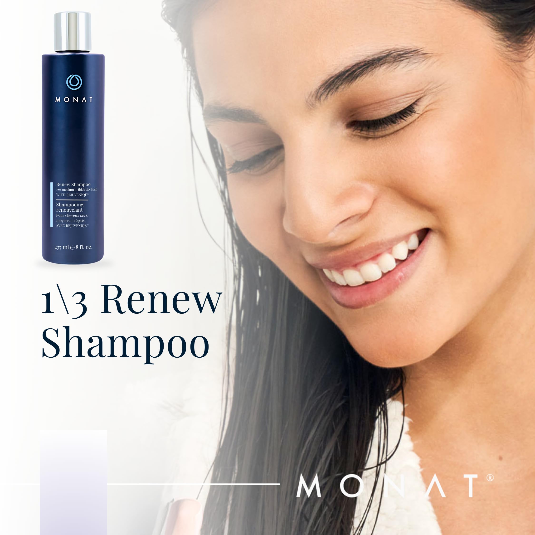 Renew™ Hydrating Hair Care System - Shampoo, Conditioner, and Masque System for Dry, Brittle Hair (8 oz/6 oz/5 oz)