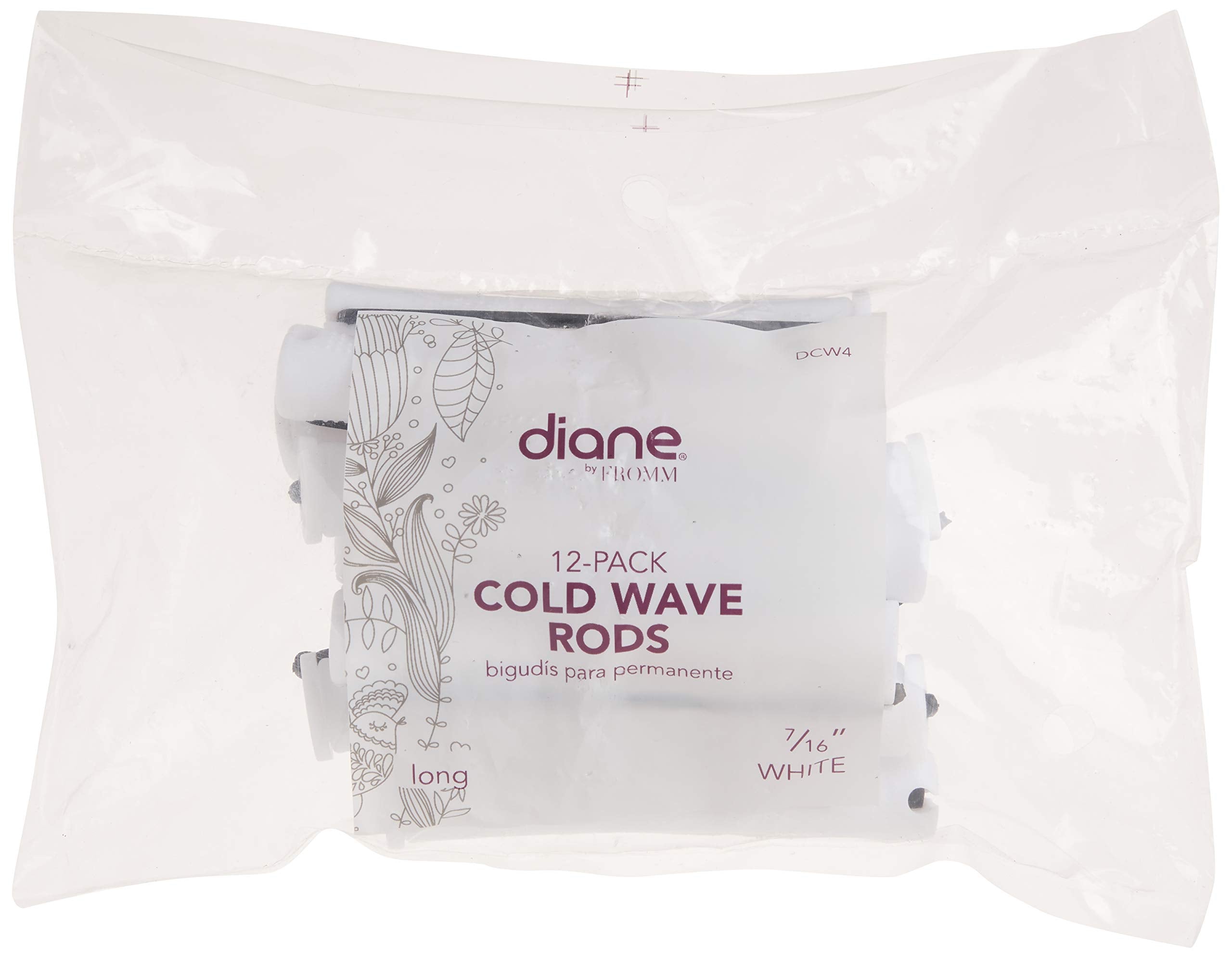 Diane Cold Wave Rod, White, 7/16, 12/bag