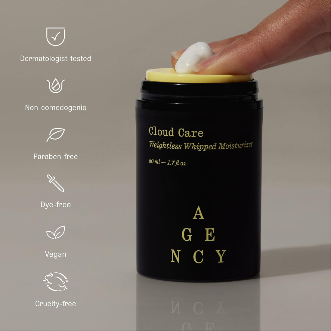 Agency Anti-Aging Weightless Face Moisturizer, Lightweight Face Cream, Helps Visibly Plump and Soften Skin, by Curology, 1.7 oz