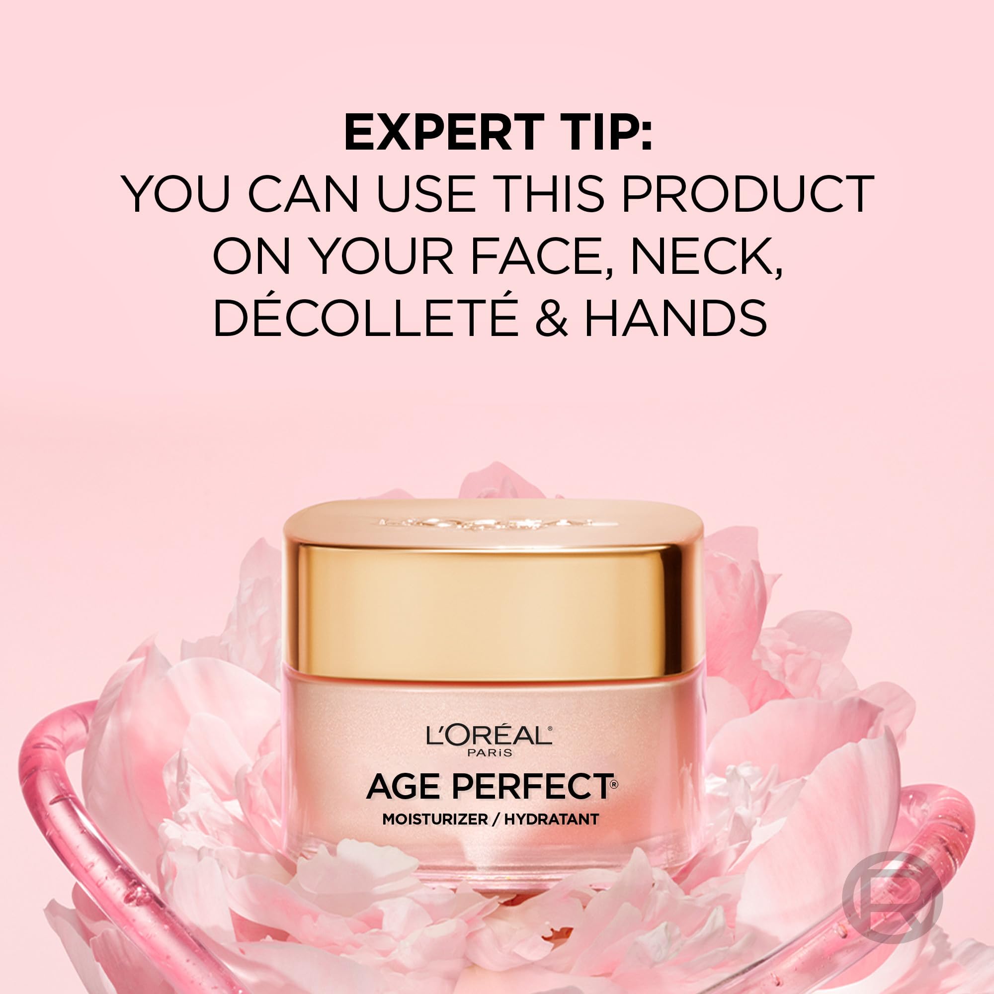 L'Oreal Paris Age Perfect Rosy Tone Anti-Aging Face Moisturizer, Renew & Revive Healthy Tone, 1.7 oz