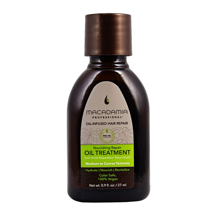 Macadamia Professional Nourishing Moisture Oil Treatment - .9Oz. - Medium To Coarse Hair Textures - Nourishes Tames - With Argan Oil - Sulfate, Gluten Paraben Free, Safe For Color-Treated Hair
