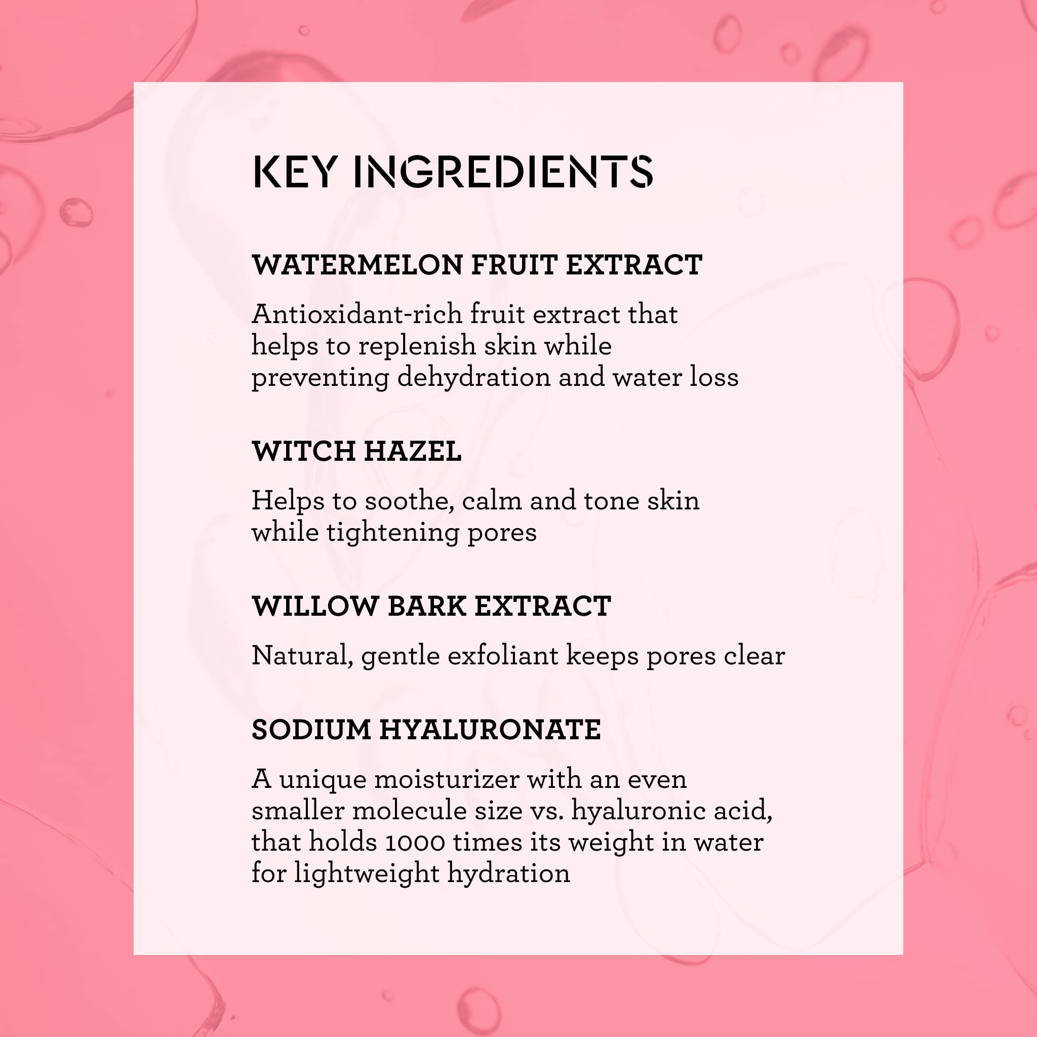 Bliss What a Melon Replenishing Watermelon Hyaluronic Acid Toner - 7 Fl Oz - Witch Hazel & Willow Bark - Hydrates, Refreshes and Energizes Tired Skin - Clean - Vegan & Cruelty-Free