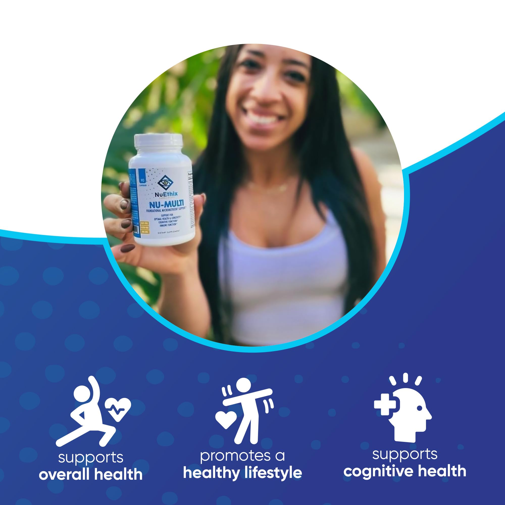 NuEthix Formulations Nu-Multi Foundational Micronutrient Support Dietary Supplement, 90 Capsules