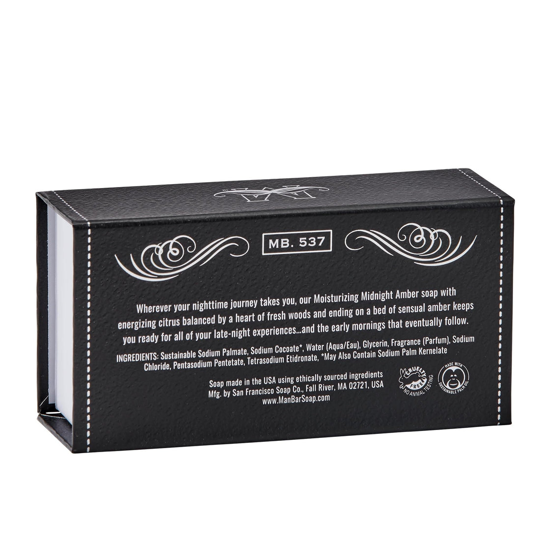 San Francisco Soap Company Deep Cleansing Man Bar, Midnight Amber, 10 Ounce (SFS-MAF6230)
