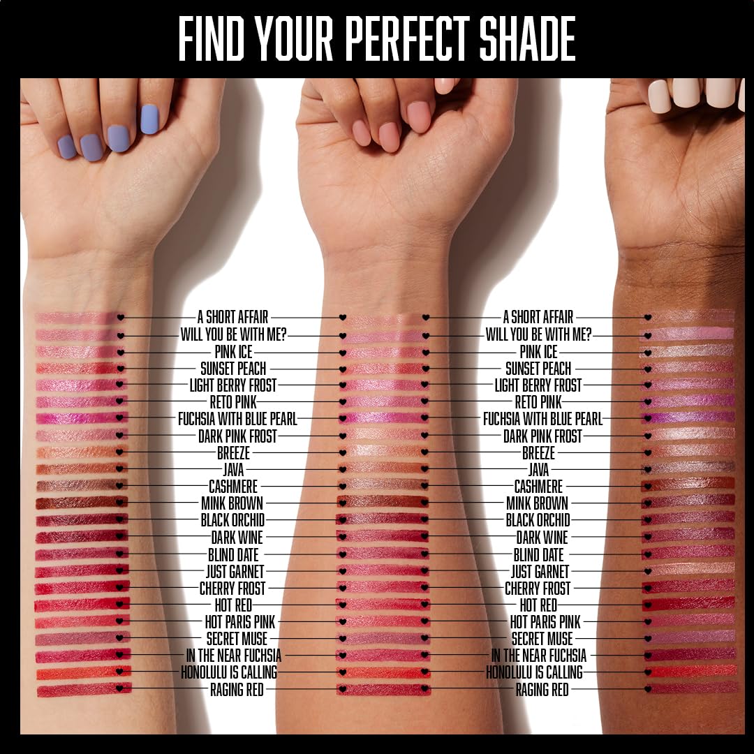 wet n wild Silk Finish Lipstick, Hydrating Rich Buildable Lip Color, Formulated with Vitamins A,E, & Macadamia for Ultimate Hydration, Cruelty-Free & Vegan - A Short Affair