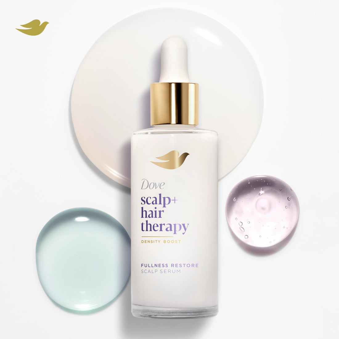 Dove Scalp + Hair Therapy Density Boost Serum Fullness Restore Visibly Thicker Hair In As Soon As 30 Days, Hydrating & Fast-Absorbing, Instantly Relieves Dry Scalp 2 Fl oz