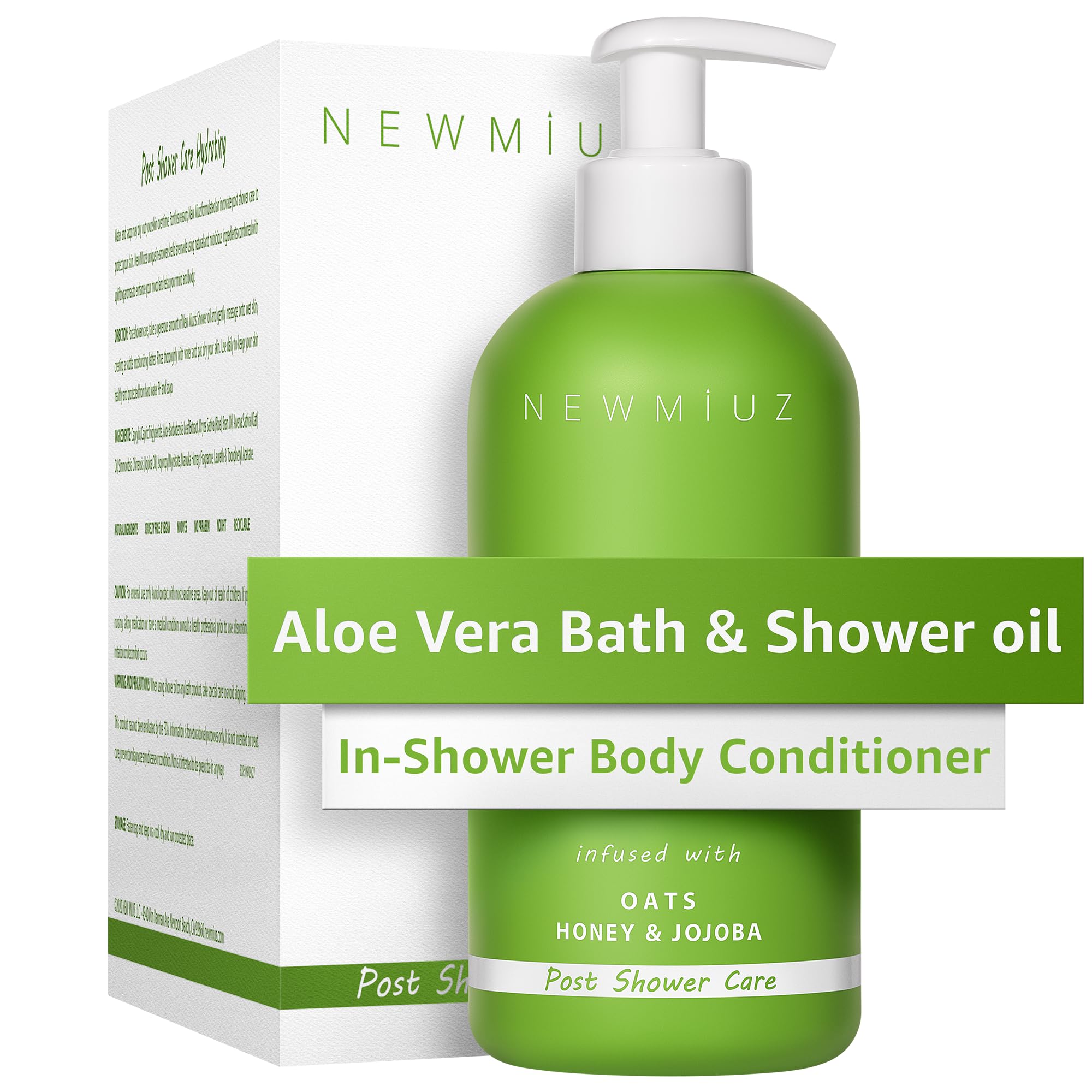 New Miuz Wet Skin Moisturizer In Shower Oil Body Conditioner Natural Post Shower Care for Body Legs Soft Skin 2 in 1 Soothing Bath Oil Self Care Spa Gift