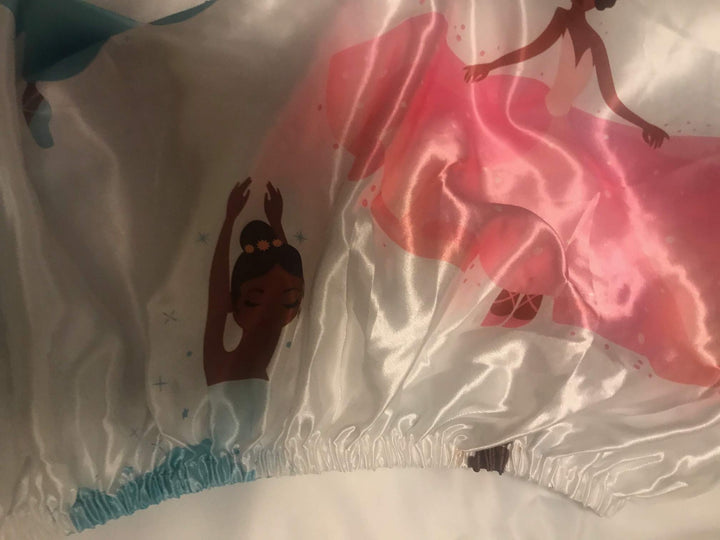 Beddings Place Satin Fitted Crib Sheet for Babies, Girls, Ballerina, Toddler Bed, daybed to retain Hair Moisture Size (Standard Crib Sheet, Ballerina, Princess)