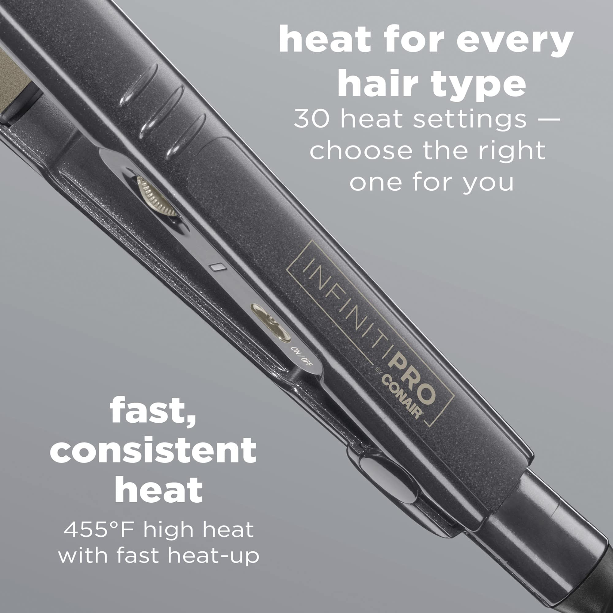 Conair CS710R Infiniti Pro 1 Inch Tourmaline Ceramic Flat Iron - Purple