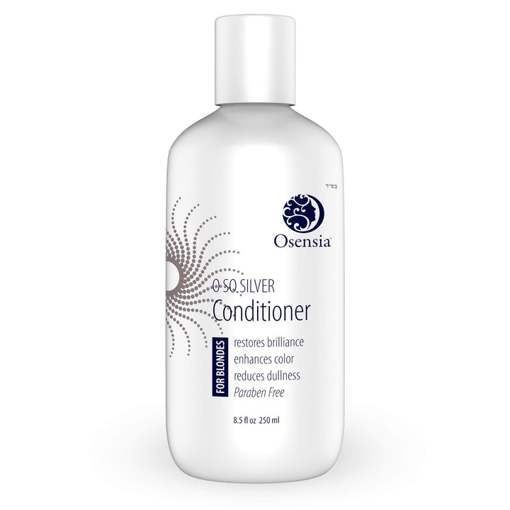 Silver Conditioner for Brassy Hair - Toning Purple Conditioner - Paraben Free Blonde Treatment for Highlights, Platinum, Bleached, and Gray Hair - Grape Seed Hydrates and Brightens Color by Osensia