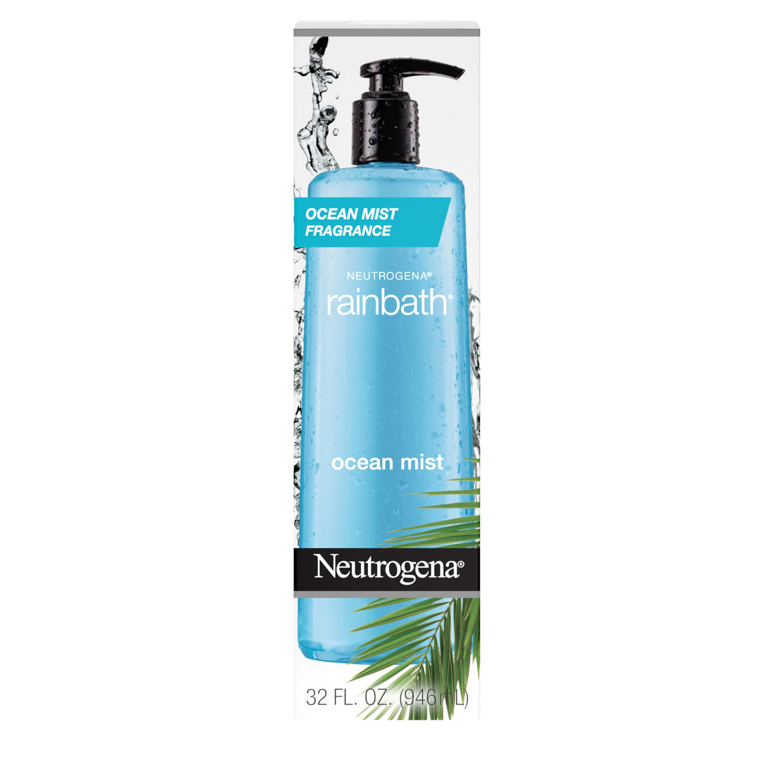 Neutrogena Rainbath Replenishing Shower and Bath Gel -Refreshing Body Wash with Moisturizing Formula for Soft Skin, Ocean Mist Scent, 32 fl. oz. (946 mL) Pump Bottle