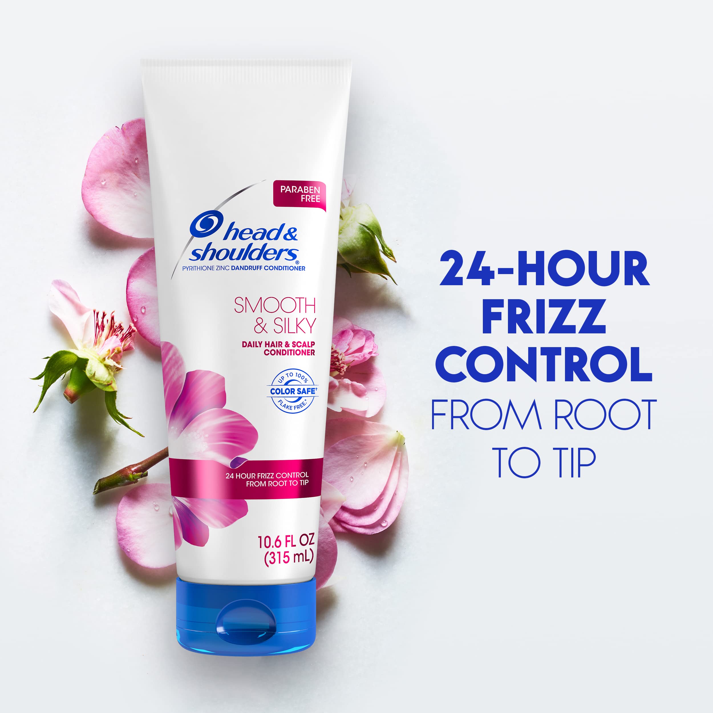 Head & Shoulders Smooth & Silky Dandruff Shampoo and Conditioner Twin Pack, 23.4 Fluid Ounce