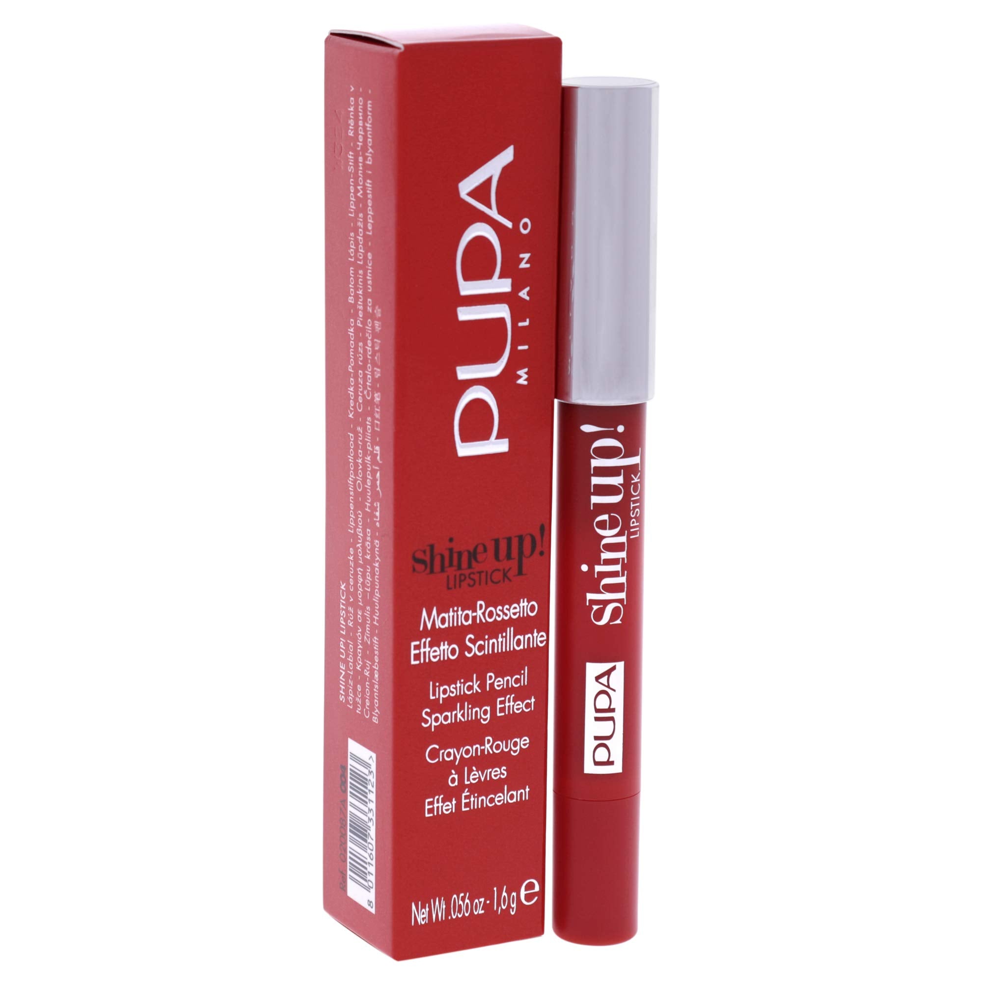 Pupa Milano Shine Up! Lipstick - Shimmering Effect Lipstick-Pencil - Subtle And Sensory Texture - Adheres Perfectly, Precisely and Flawlessly - 004 Walking On The Sand - 0.056 Oz