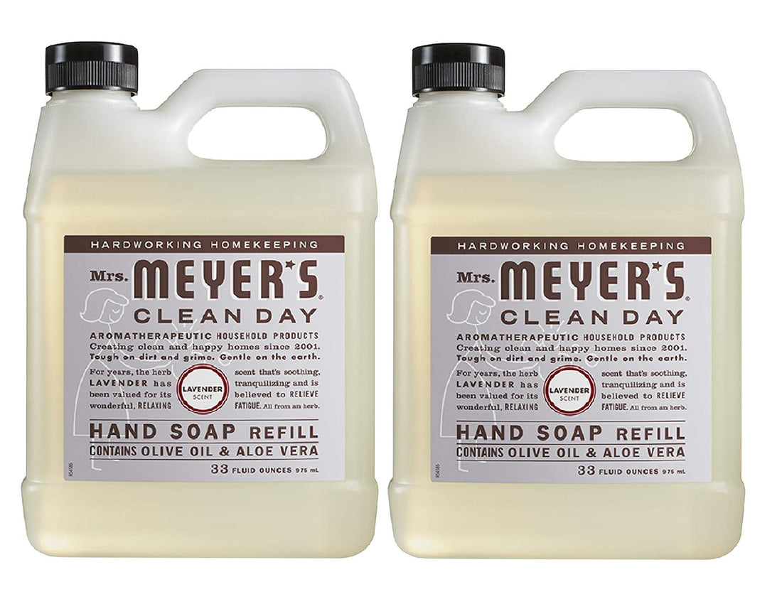 Earth Friendly, Mrs. Meyers Liquid Hand Soap Refill 33 Oz Lavender Scent- (2 pack)