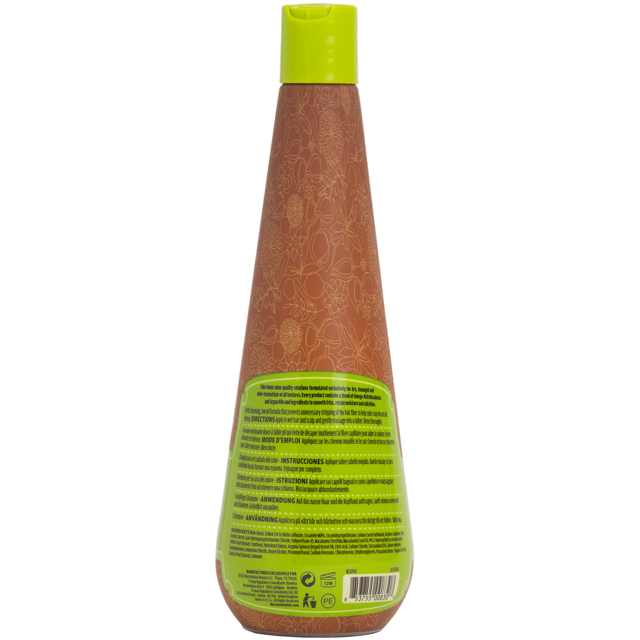 Macadamia Natural Quinoa Shampoo with Argan Oil for Color-Treated Hair - Enhances Shine, Strength, and Color Retention