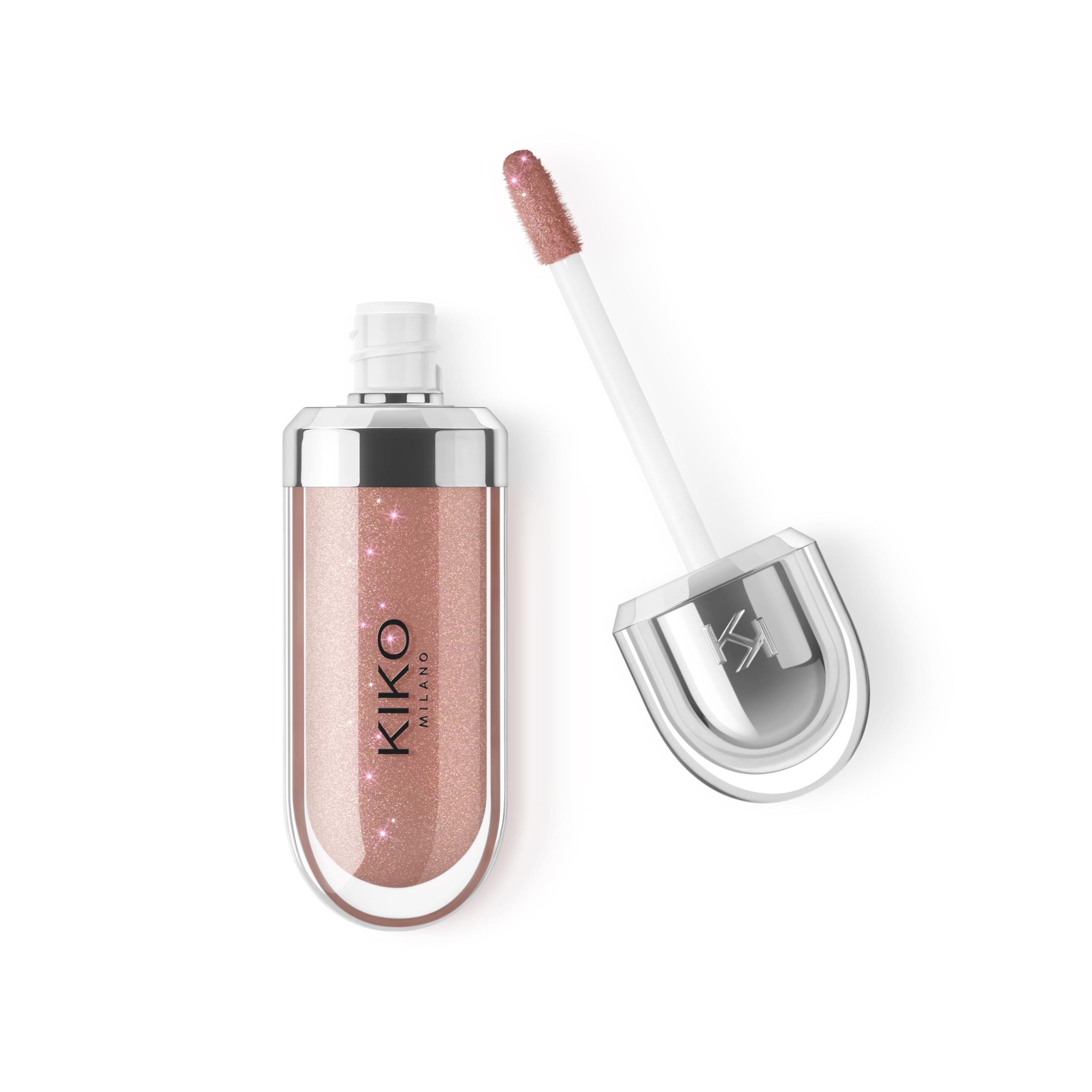 Kiko MILANO - 3d Hydra Lip Gloss 20 Softening Lipgloss for a 3D look | Chestnut Color | Non-Comedogenic | Professional Makeup