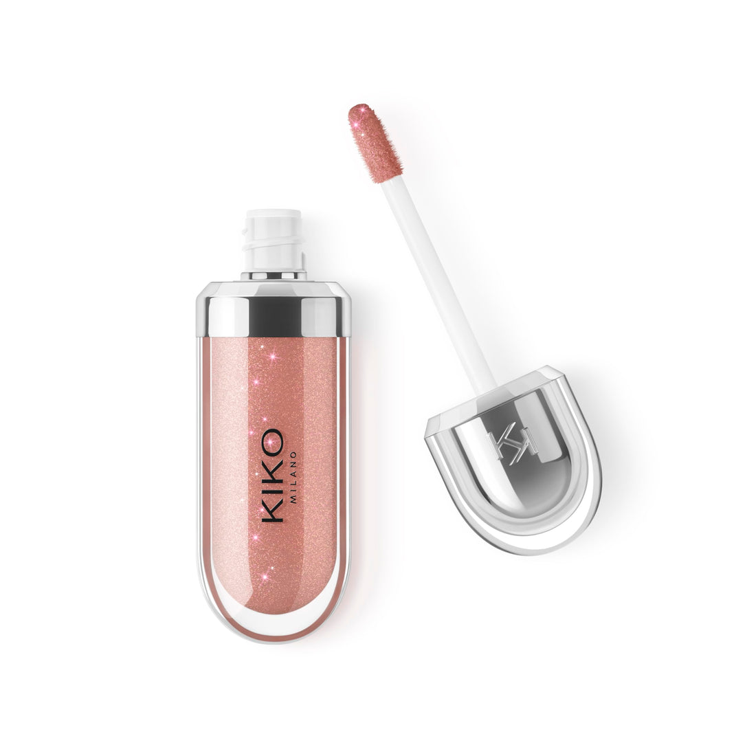 Kiko MILANO - 3d Hydra Lip Gloss 20 Softening Lipgloss for a 3D look | Chestnut Color | Non-Comedogenic | Professional Makeup