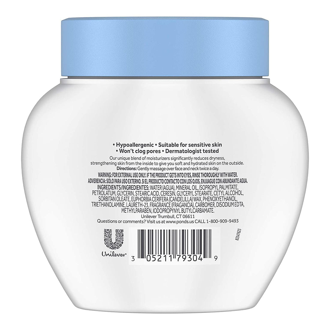 Pond's Ponds Caring Classic Extra, Rich Dry Skin Cream, 10.1 Oz
