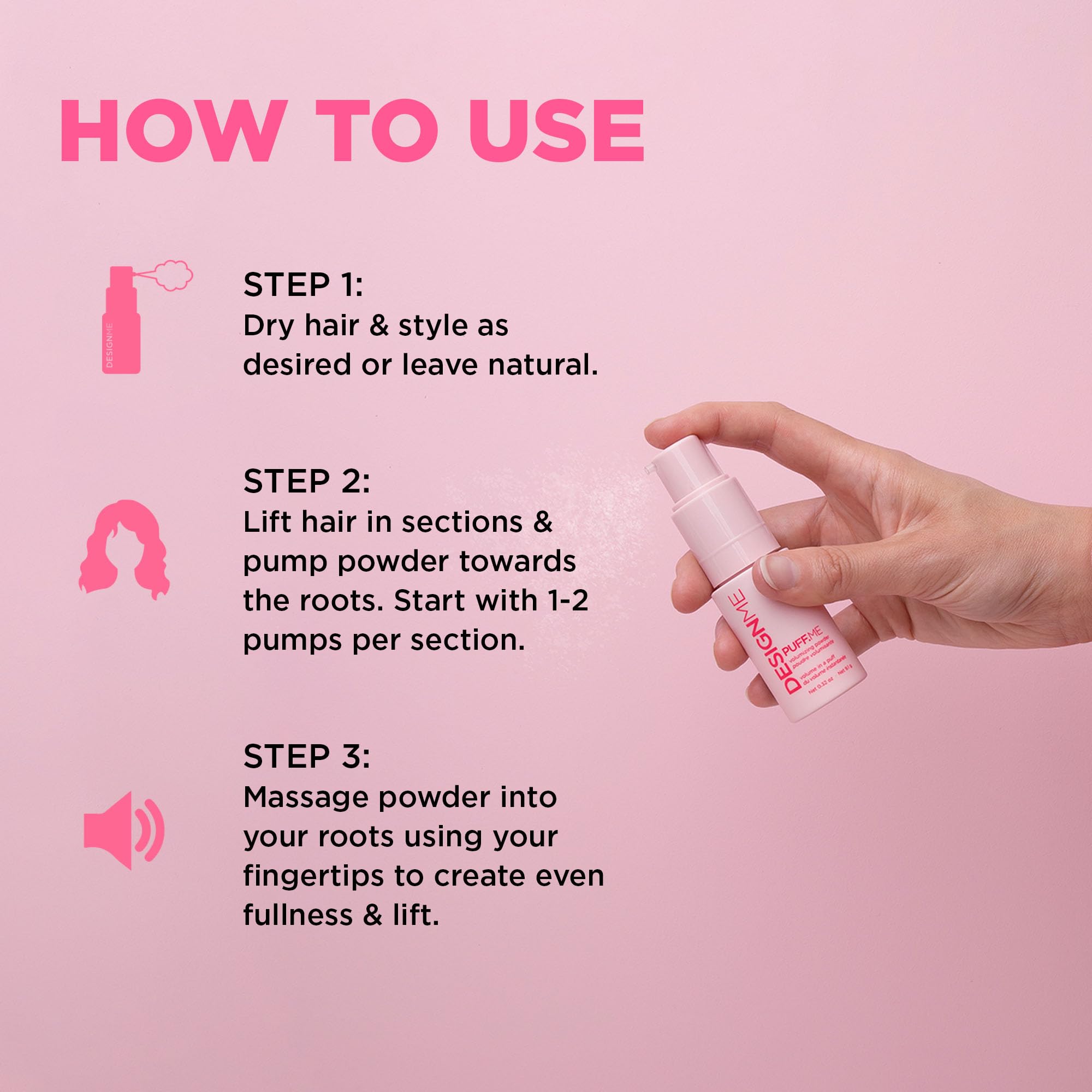 Design.ME Puff ME Volumizing Cloud Mist, 0.32 Ounce