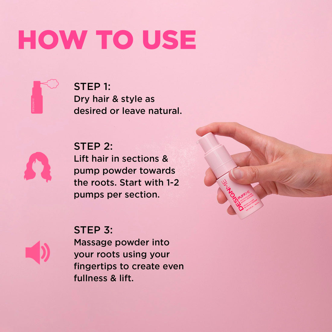 Design.ME Puff ME Volumizing Cloud Mist, 0.32 Ounce