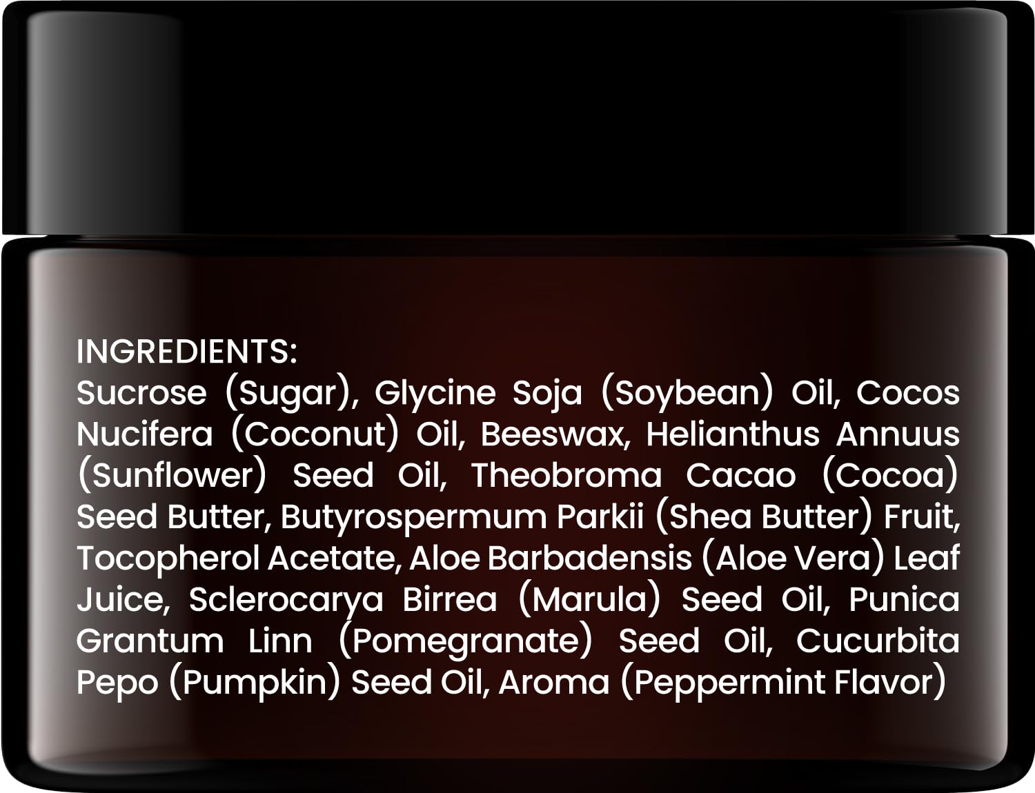 Brooklyn Botany Lip Scrub Exfoliator 1 oz – Lip Moisturizer for Dry Lips and Chapped Lips – Gentle Lip Exfoliator for Smooth and Brighter Lips – Peppermint Flavor