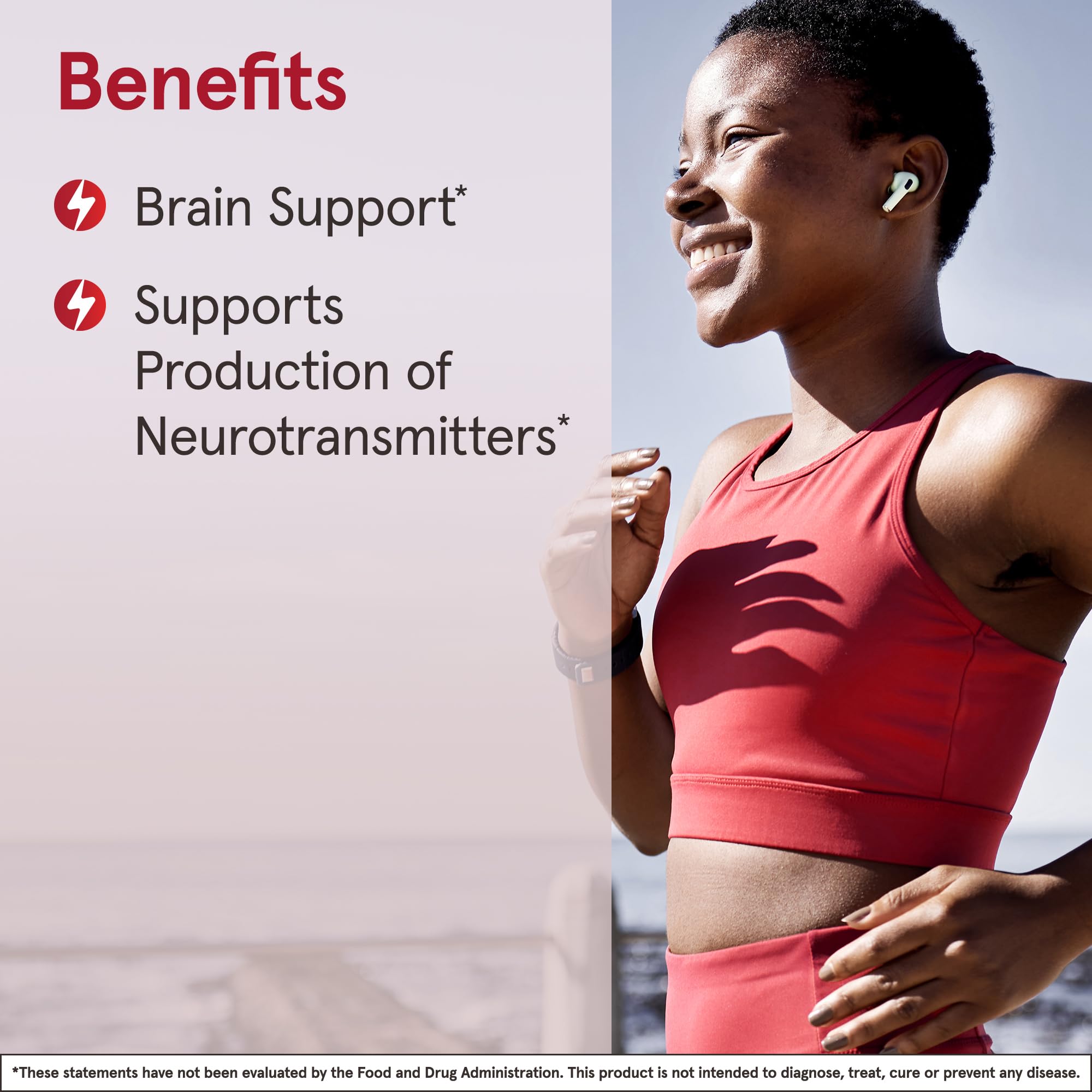 Jarrow Formulas L-Tyrosine 500 mg - 100 Capsules - Supports Brain Function - Brain Neurotransmitter Precursor - Free Form Amino Acid - Contains Pure Crystalline L-Tyrosine - 100 Servings(Pack of 12)