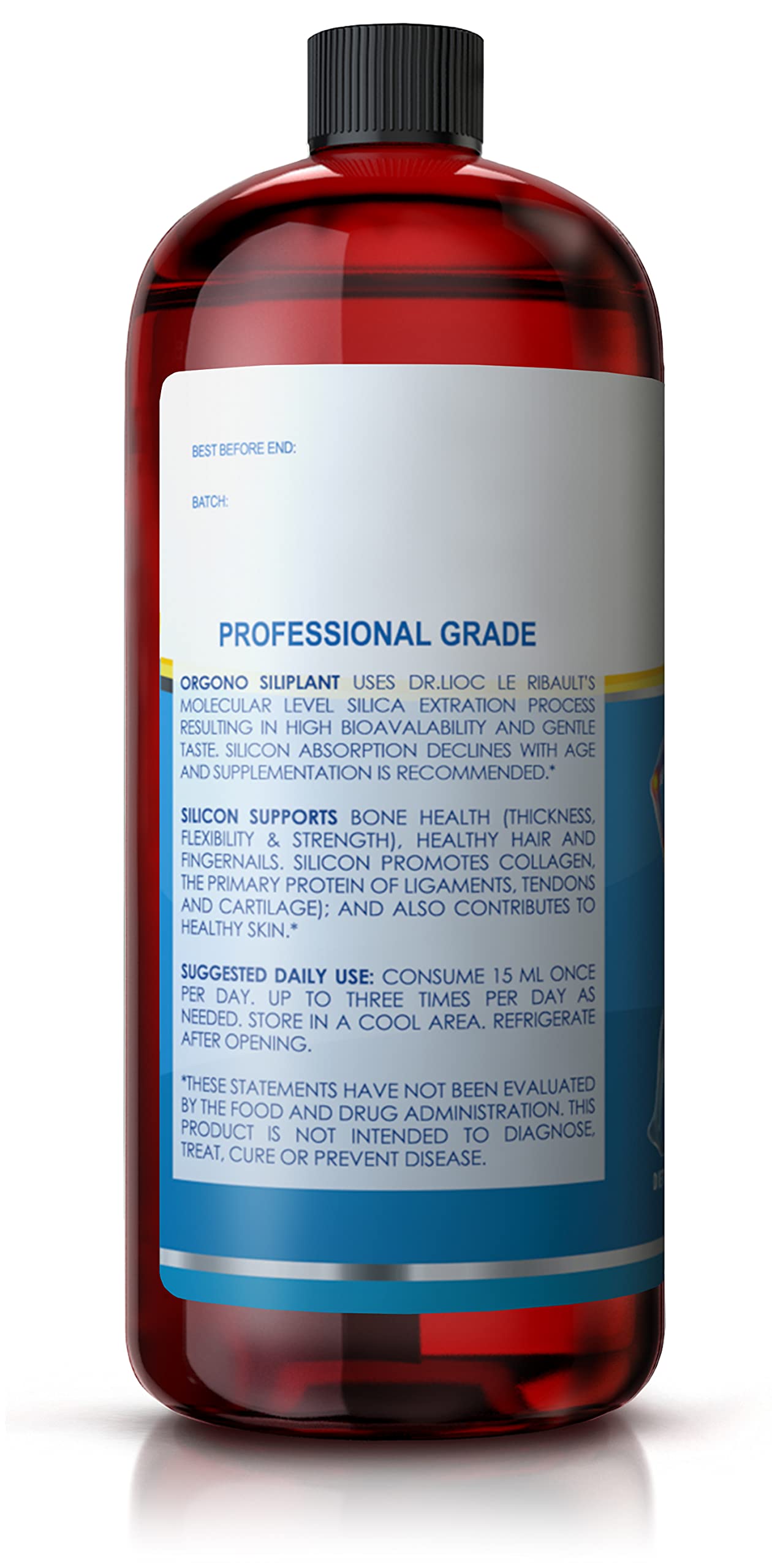 Orgono Siliplant | Vegan Collagen Booster | Supports Healthy Collagen and Elastin Production for Joint & Bone Support, Glowing Skin, Strong Hair & Nails. 66 Servings.