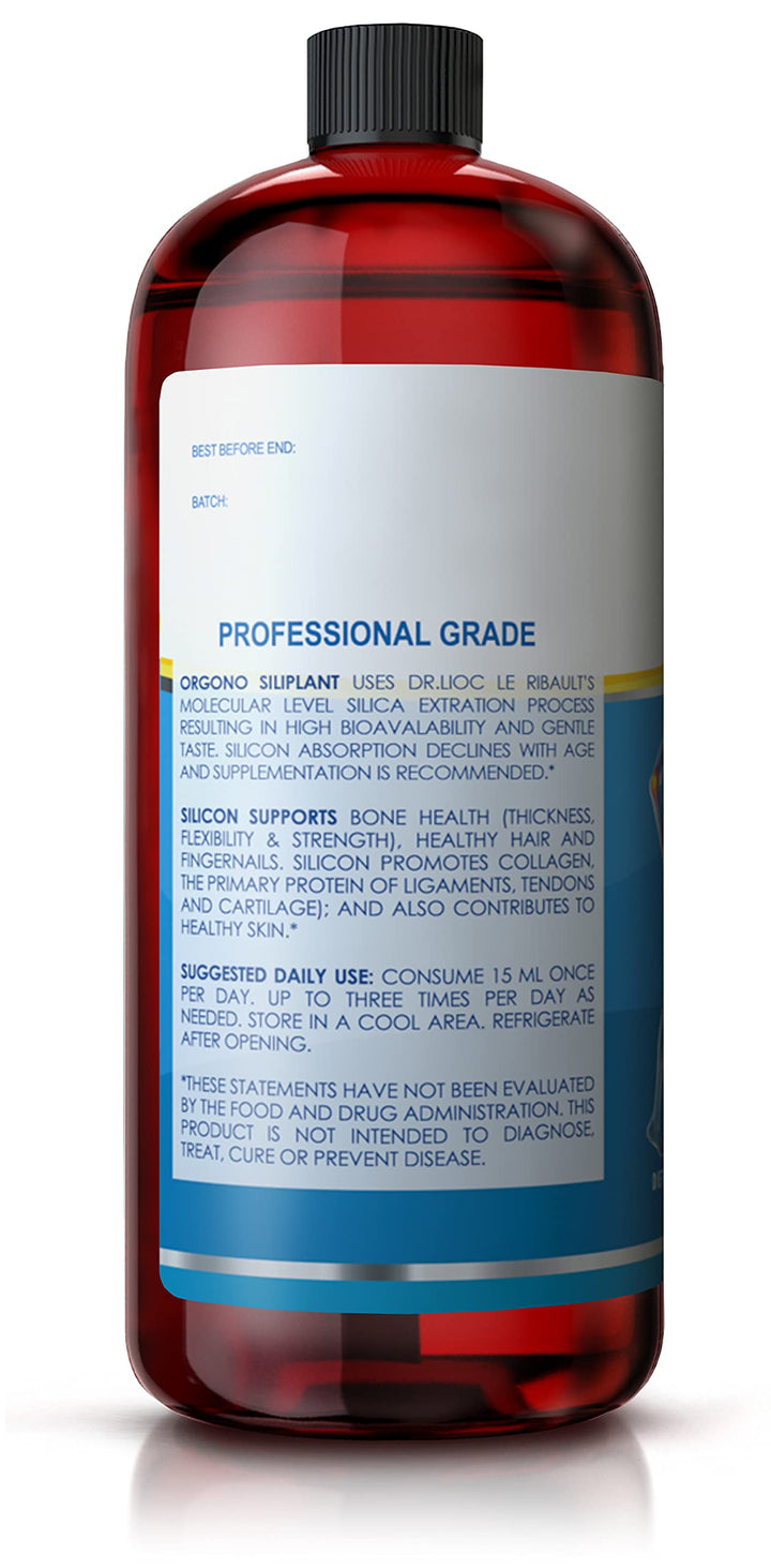 Orgono Siliplant | Vegan Collagen Booster | Supports Healthy Collagen and Elastin Production for Joint & Bone Support, Glowing Skin, Strong Hair & Nails. 66 Servings.