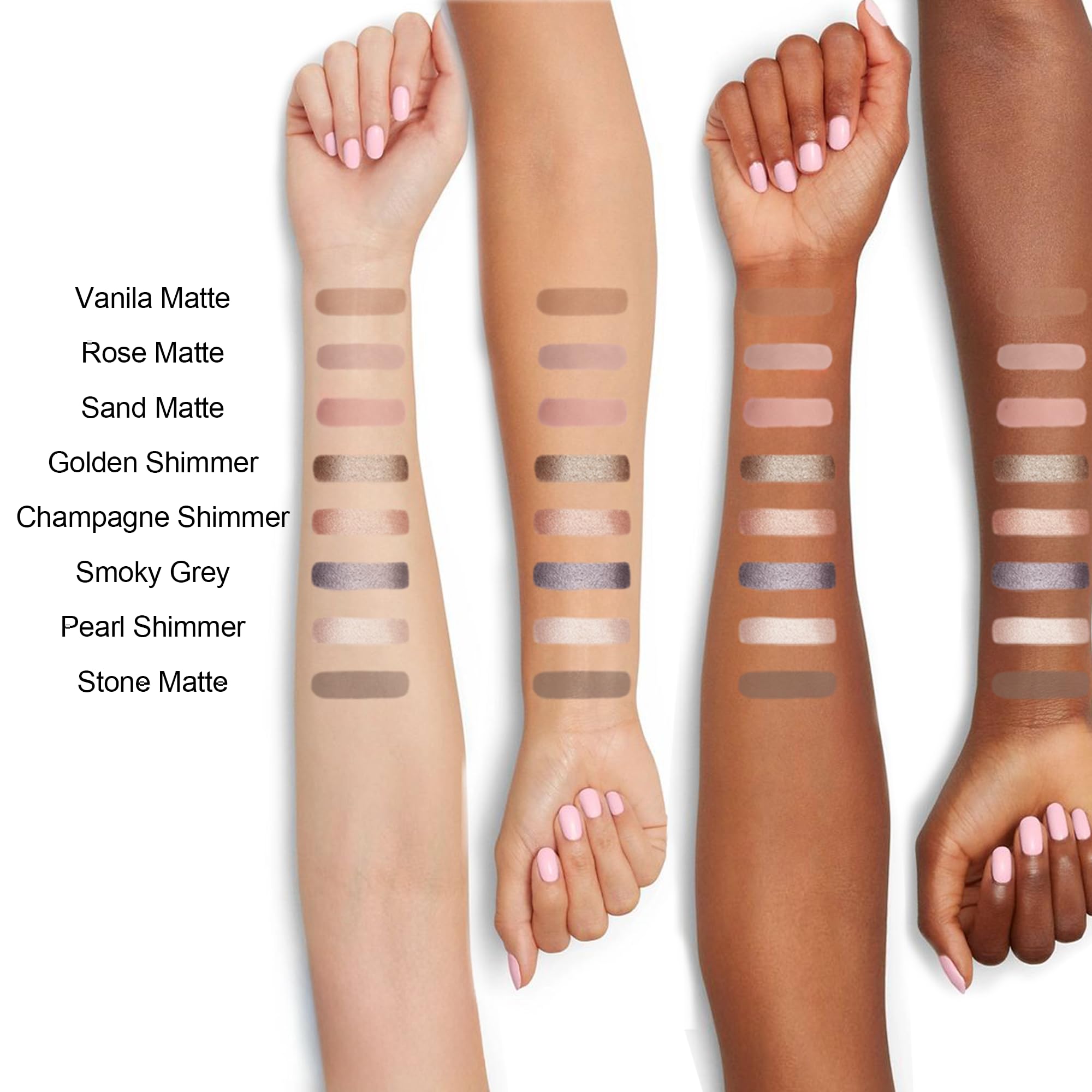 FV Long Lasting Cream Eyeshadow Stick, Waterproof & High Pigmented Eye Shadow Sticks Duo with Blending Sponge, Crease-Proof & Natural Finish Eyeshadow Pencil, Vanila Matte