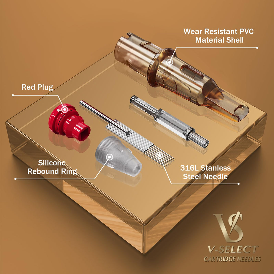 EZTAT2 V System Tattoo Cartridge Needles 10 Bugpin 17 Curved Magnum Long Taper 20 Pcs for Tattoo Machine Supply