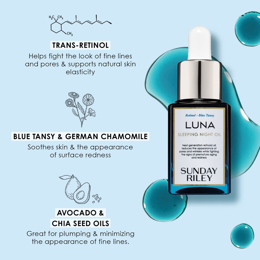 Sunday Riley Luna Sleeping Night Oil (1 oz) by Sunday Riley