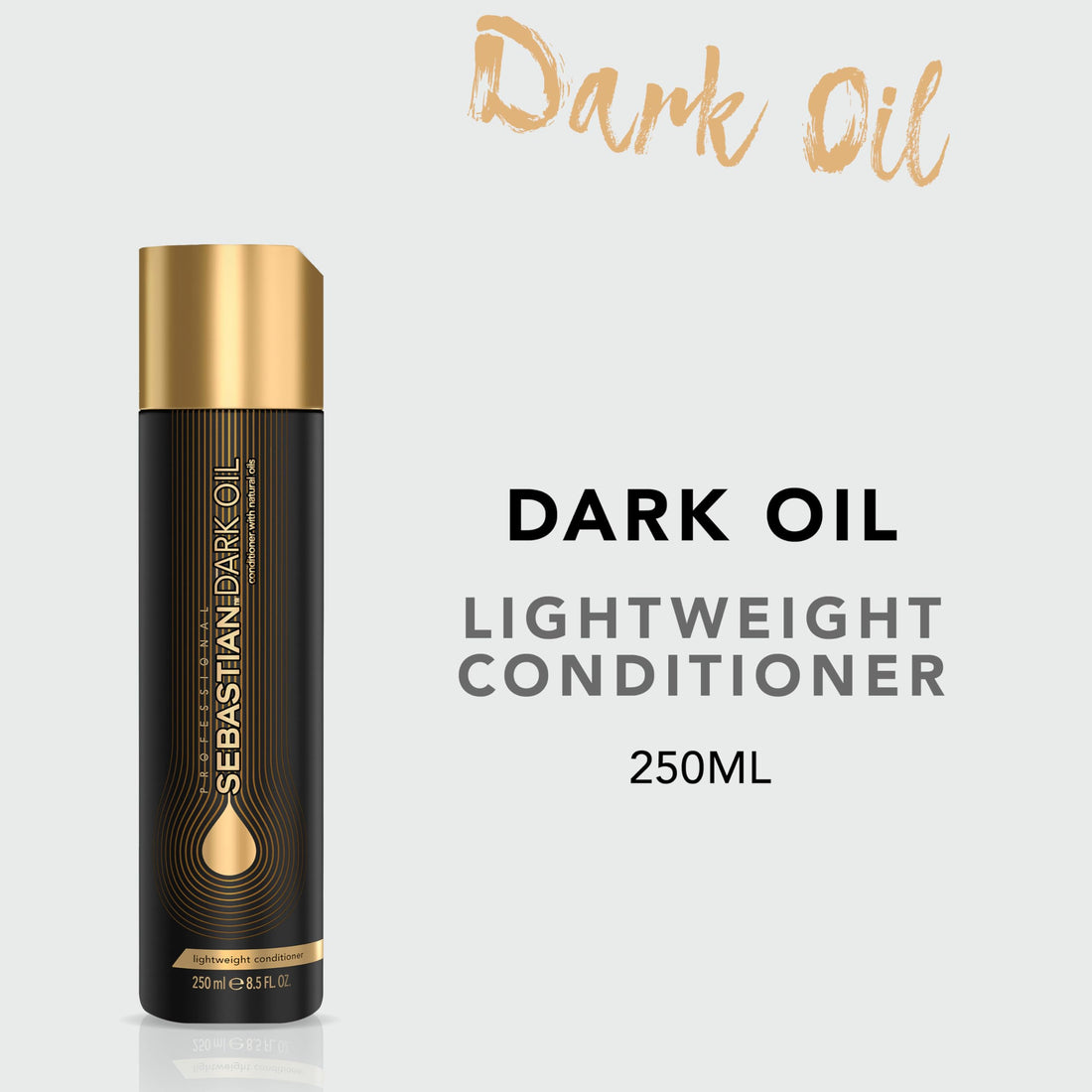 Sebastian Dark Oil Lightweight Conditioner Infused with Jojoba Oil and Argan Oil, 8.4 oz