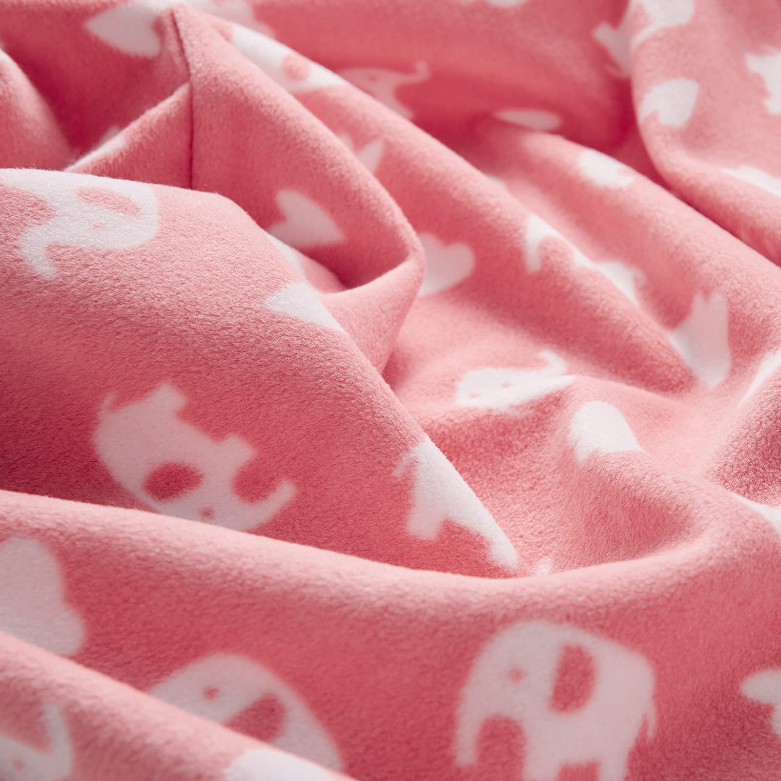 DaysU Micro Fleece Baby Sleep Sack 18-24 Months with Long Sleeves 1.5 TOG, Plush Warm Baby Wearable Blanket with 2-Way Zipper, Baby Girls Sleeping Bag for Toddler, Elephant