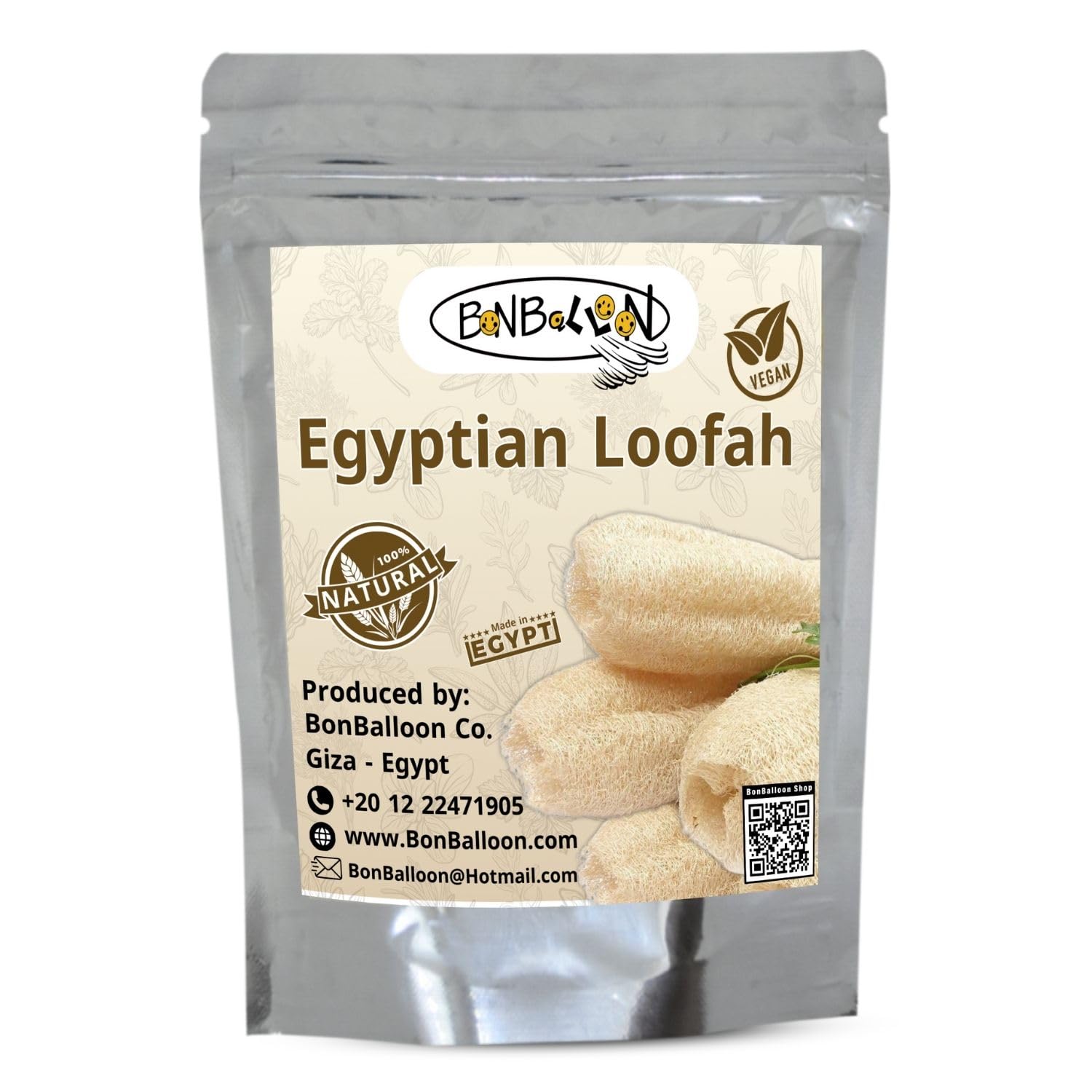 1 Pcs Egyptian 21.5 Loofah Luffa Loffa Lofa Loofa Scrubber Sponge 100% Natural Organic SPA Beauty Bath Body Luxurious Premium Quality for Skin exfoliating
