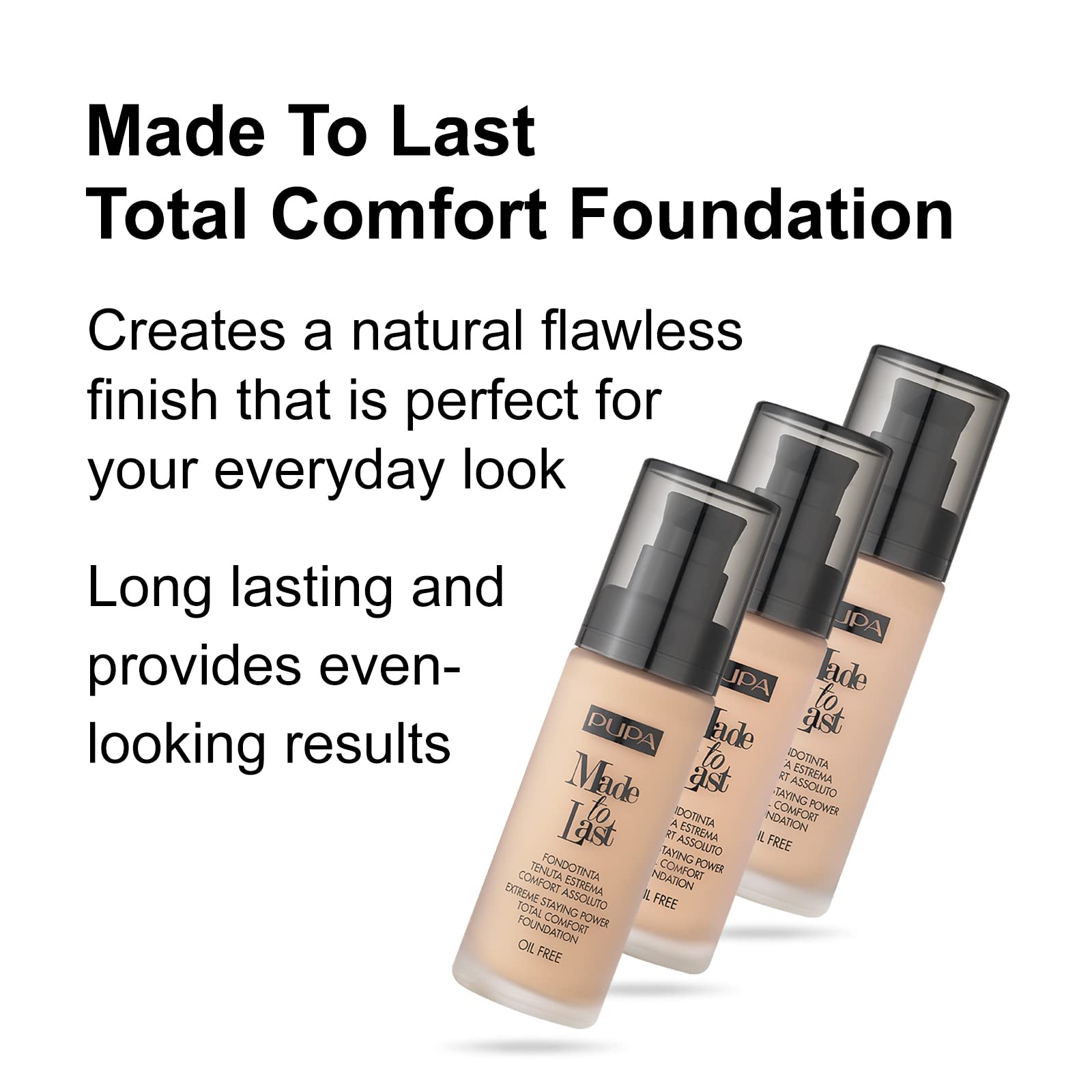 Pupa Made to Last Foundation (020 LIGHT BEIGE)