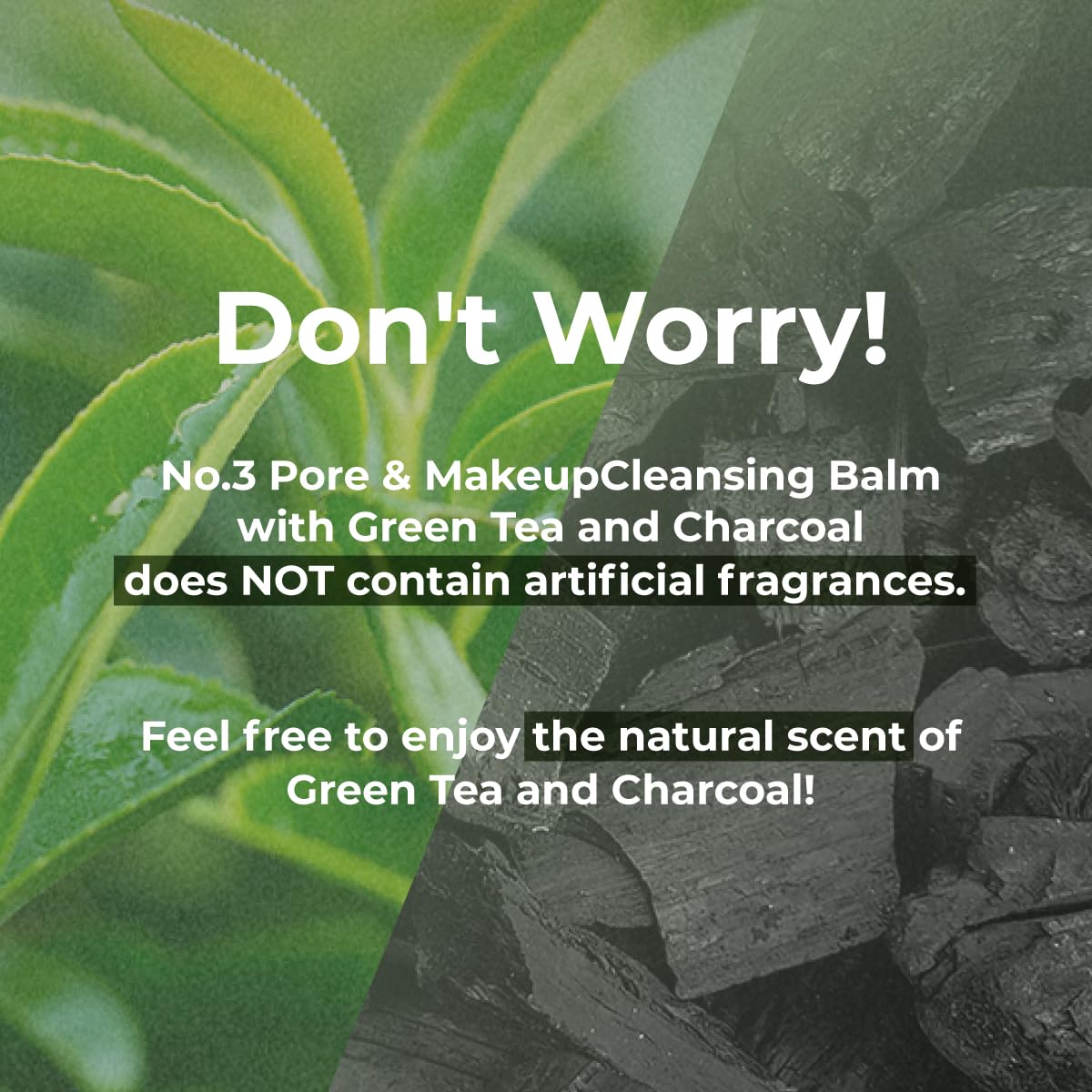 numbuzin No.3 Pore & Makeup Cleansing Balm with Green Tea and Charcoal | Quick & Easy Cleansing, Reduces Blackheads, No Fragrance, 2.99 oz