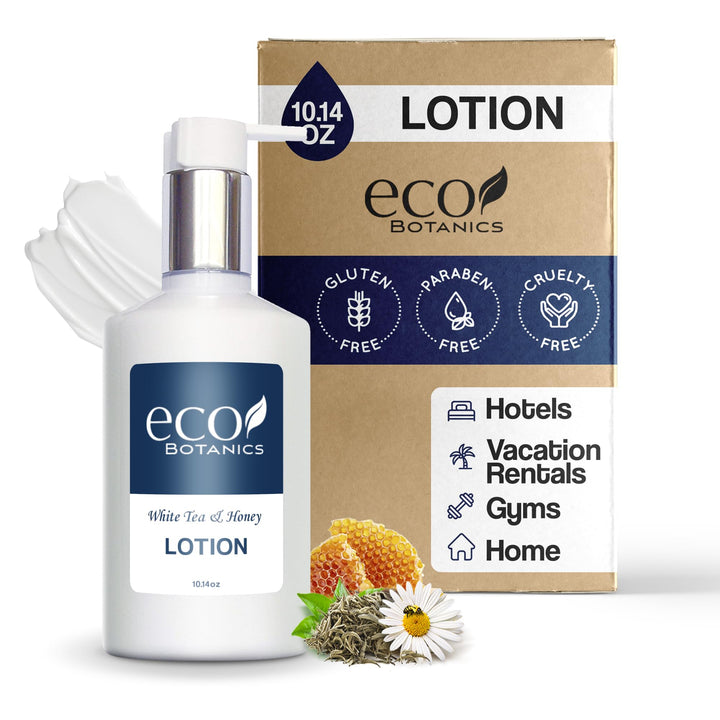 Terra Pure | Eco Botanics Lotion, Retail Size Hotel Amenities, 10.14 oz. (Single)