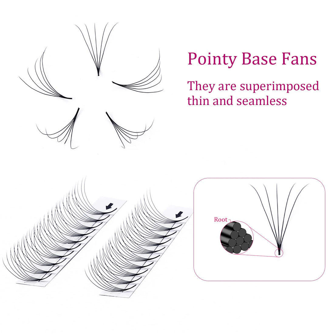 Lash Fans D Curl 0.07 14mm 5D Lash Extensions Short Stem Premade Eyelash Extensions Optinal 3D-20D Thickness 0.07 0.10 C D Curl 8-20mm Length (5D-0.07-D, 14mm)