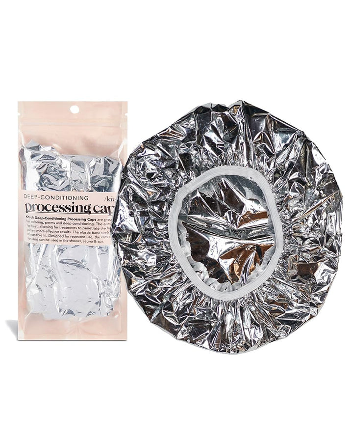 Kitsch Pro Reusable Processing Cap for Hair, Deep Conditioning Cap, Coloring Cap for Hair, Silver Foil Cap
