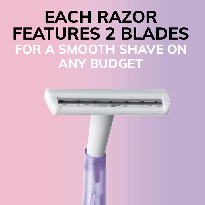 BIC Twin Select Silky Touch Twin Blade Shaver, Women, 10-Count (Packs of 12)