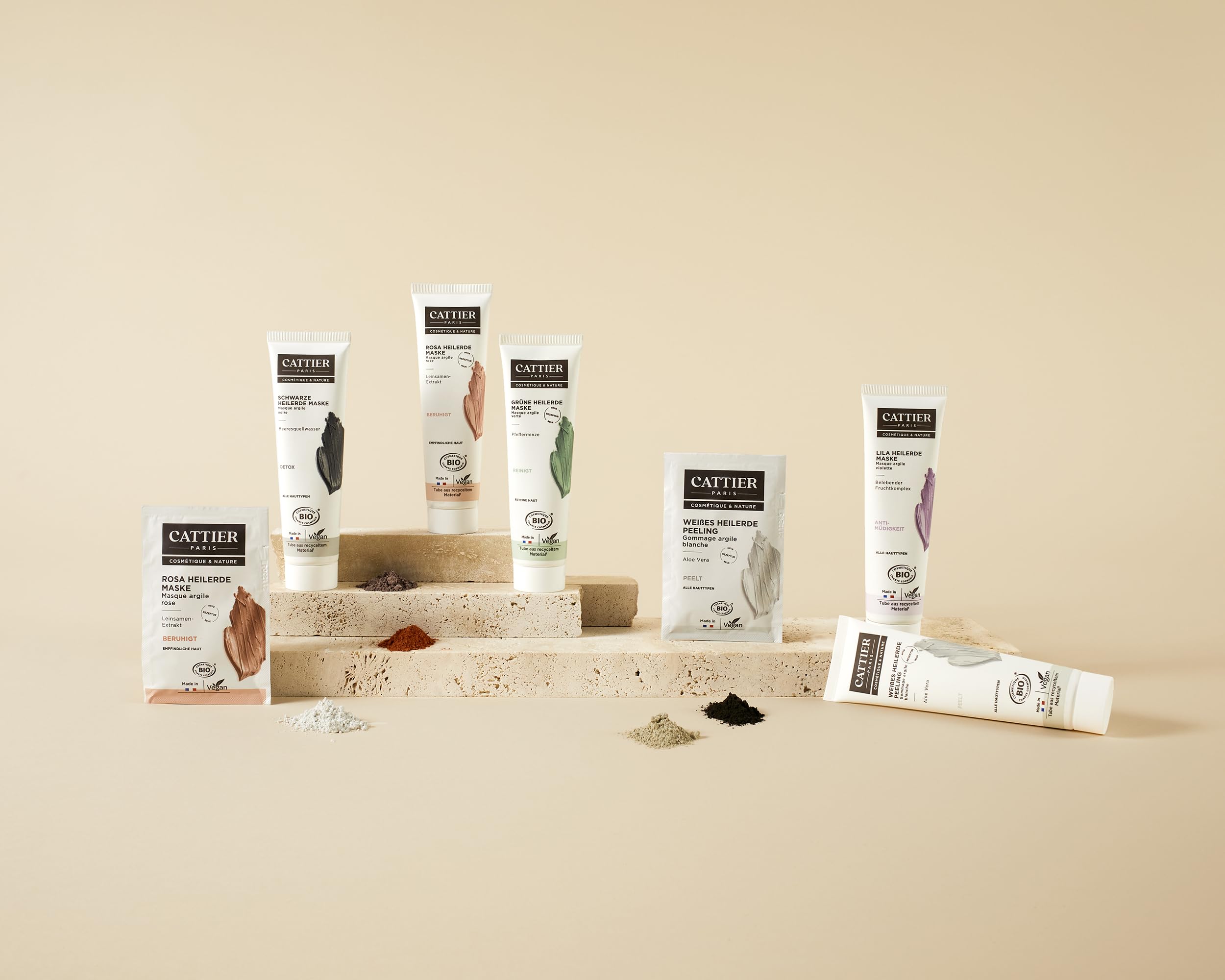 Cattier Organic White Clay Face Scrub With Aloe Vera 100 ml