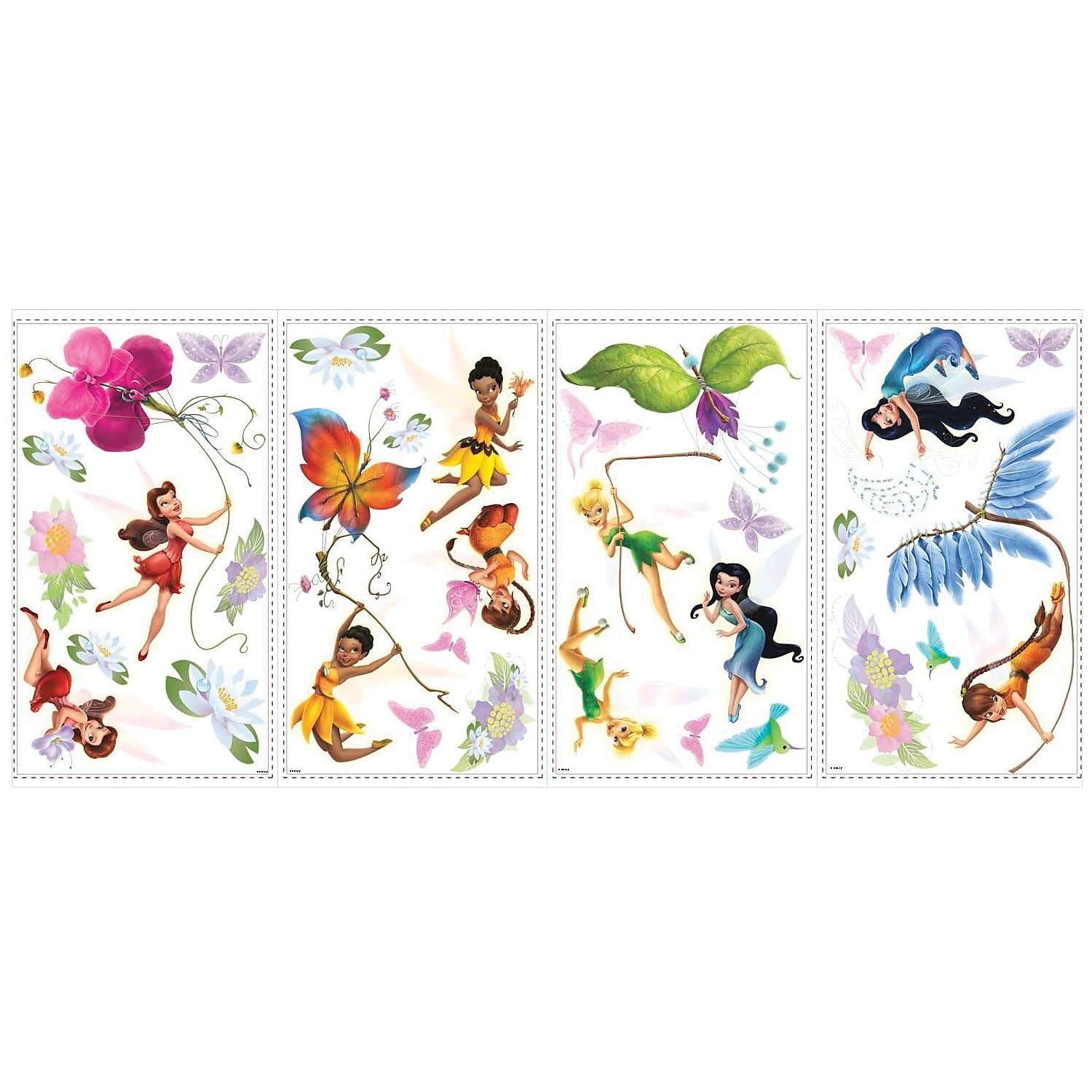 RoomMates RMK1493SCS Disney Fairies Peel and Stick Wall Decals