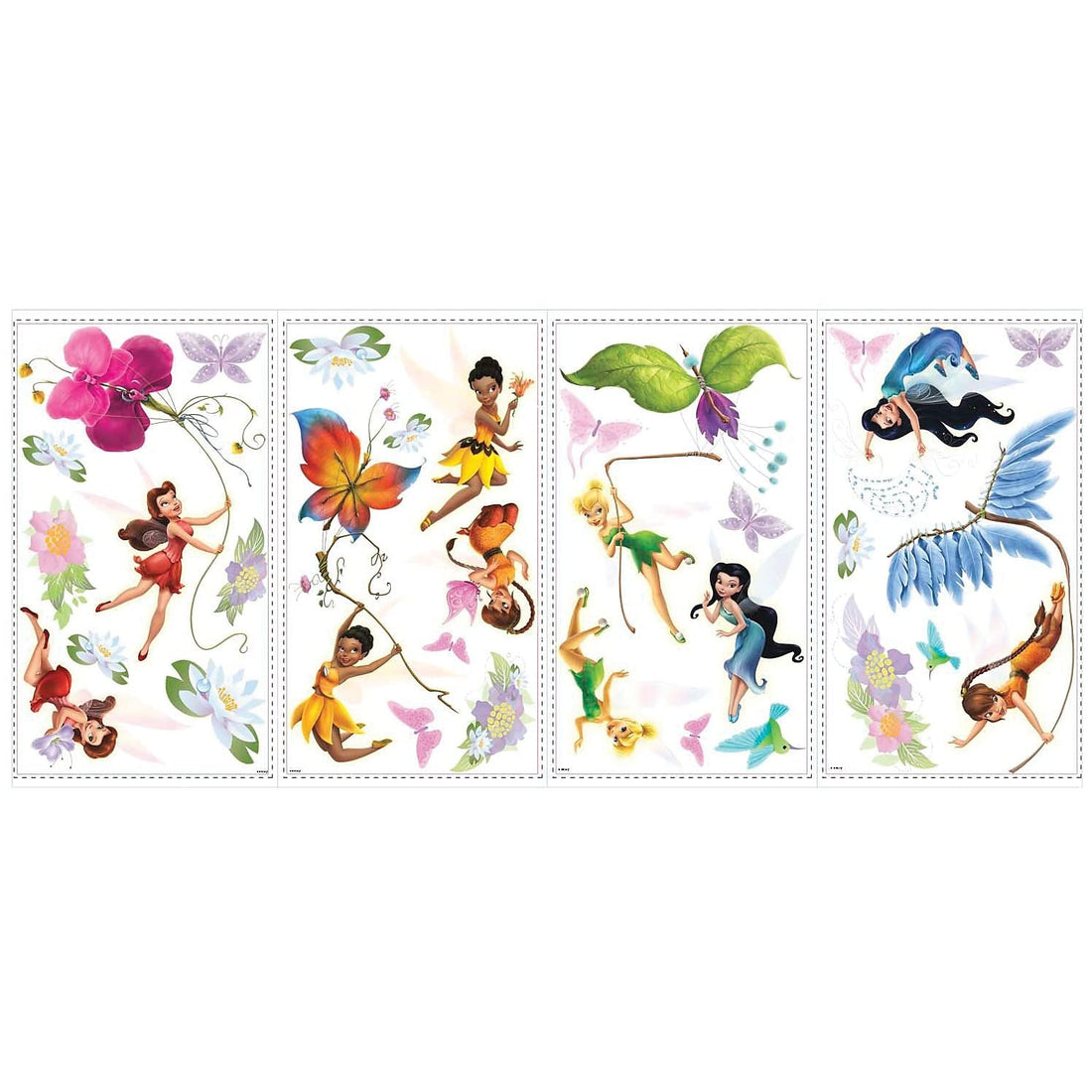 RoomMates RMK1493SCS Disney Fairies Peel and Stick Wall Decals