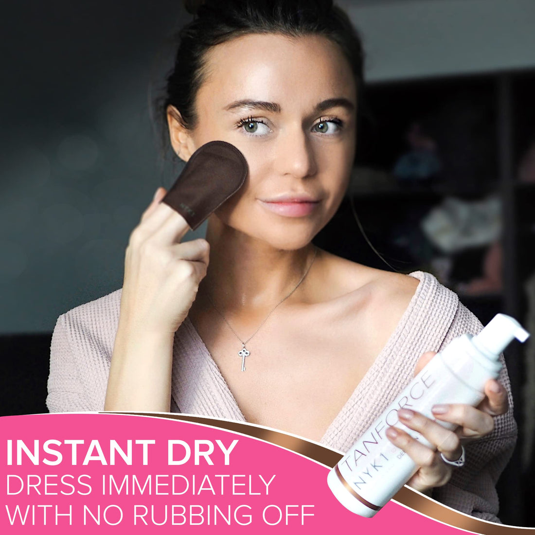 NEW NYK1 TANFORCE Invisible, Low Odour Self-Tanning DEEP TAN Force Fake Developing Skinny Look Tan Tanning Mousse. The 1st BOYFRIEND Friendly Tan!