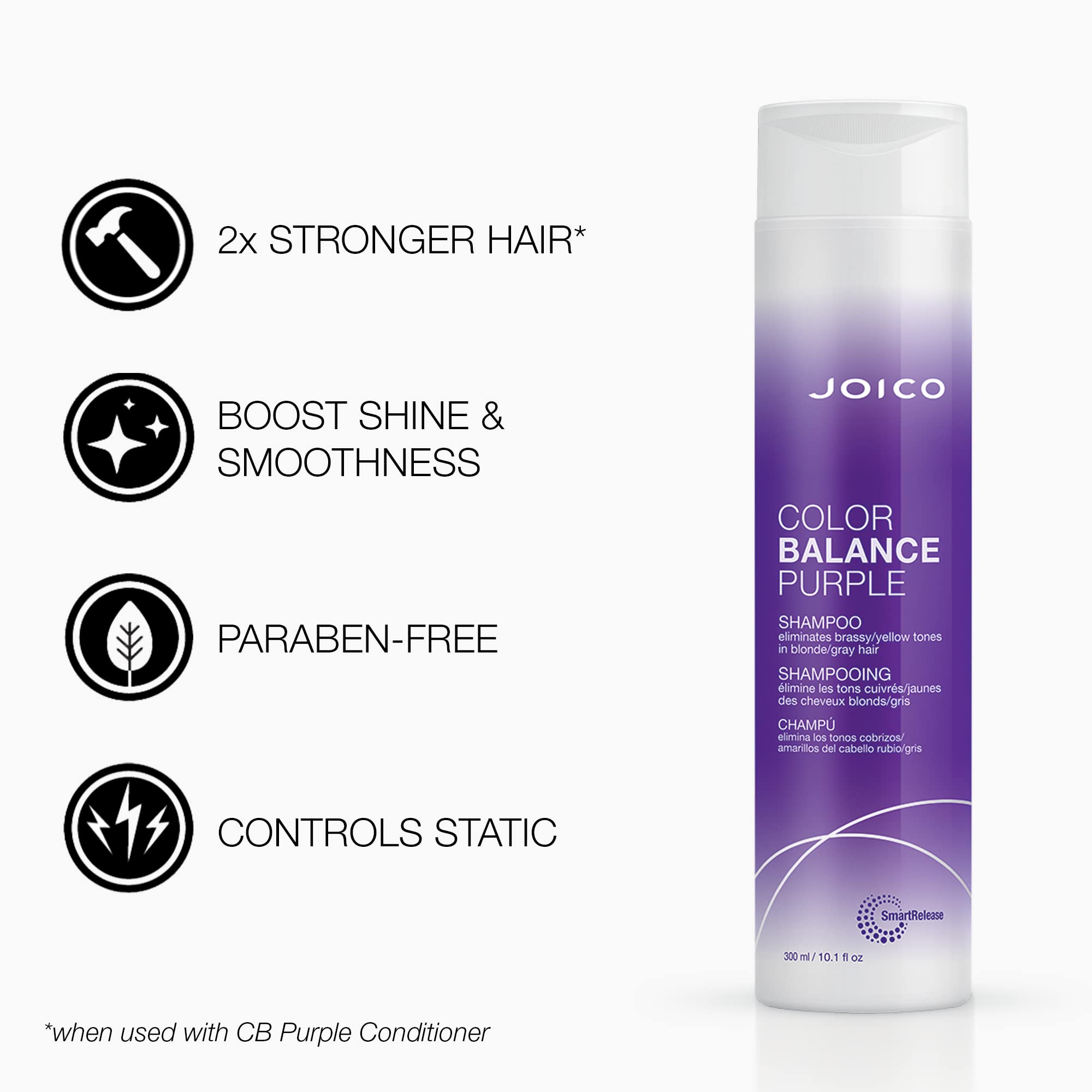 Joico Color Balance Purple Shampoo 10.1 fl oz + Purple Conditioner 10.1 oz Duo