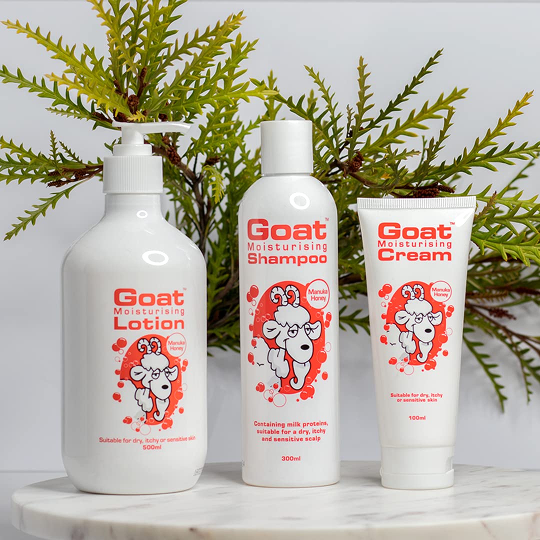 Goat Milk Soap Moisturizing Shampoo & Conditioner Value Pack - Sulfate, Paraben, and Petrochemical Free - Shampoo and Conditioner Set - Manuka Honey