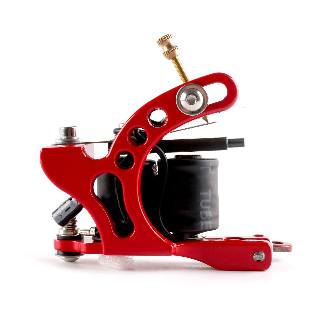 1TattooWorld Red Series Tattoo Kit 2 Tattoo Machines, Digital Power Supply, 10 Color 5ml Tattoo inks, Grips, Needles, Transfer Paper