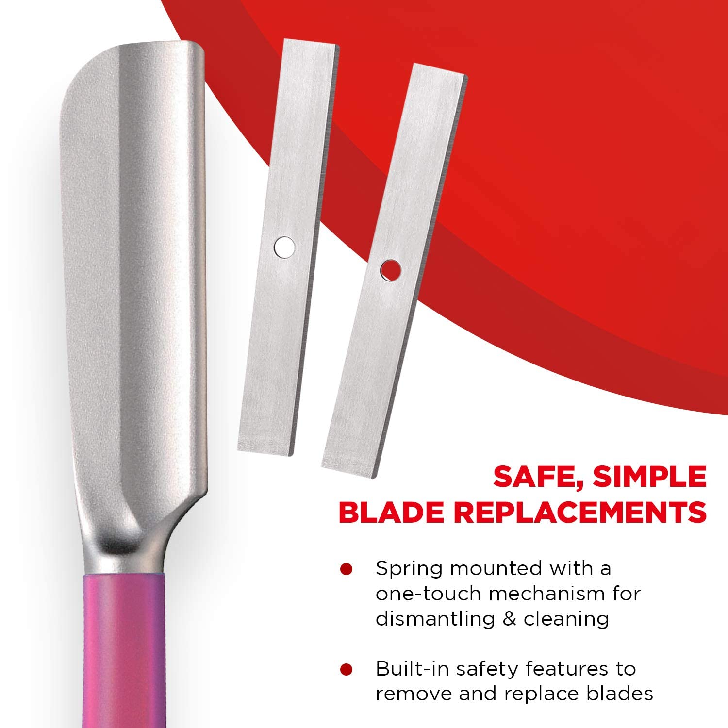 Feather SS Japanese Straight Razor, Wine