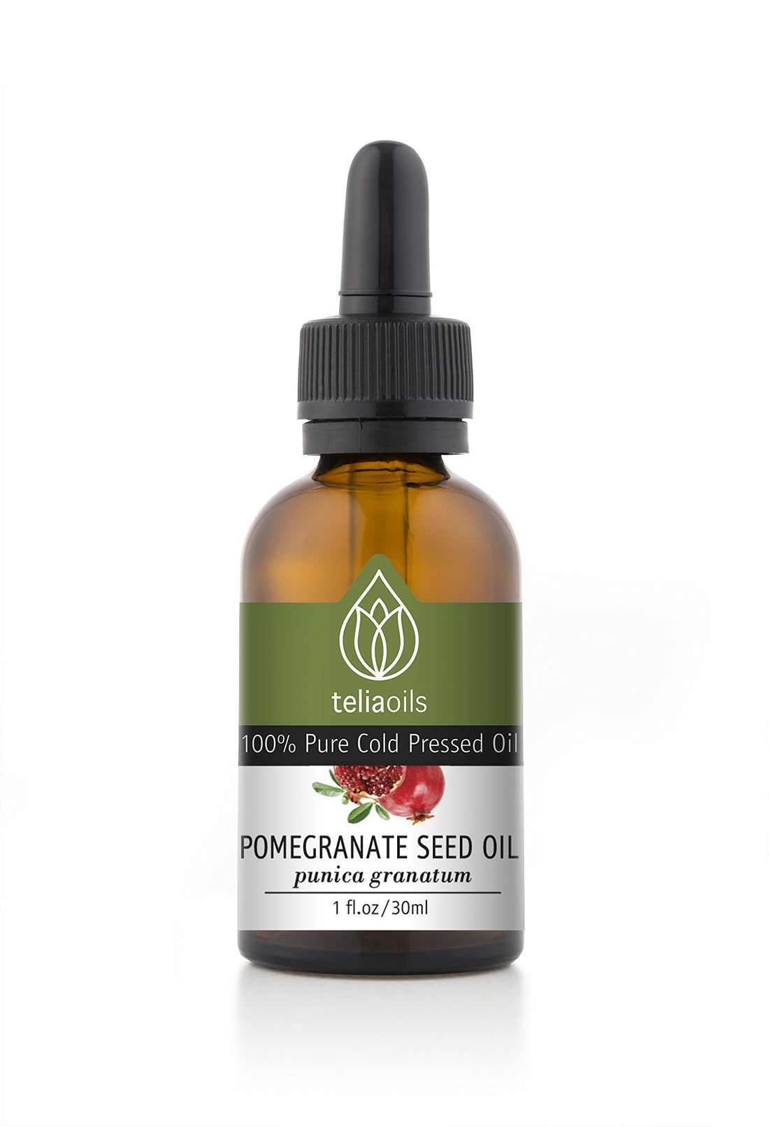 1 Oz Pomegranate Seed Oil, Cold Pressed - 100% Pure, Unrefined, Extra Virgin. Pharmaceutical Grade